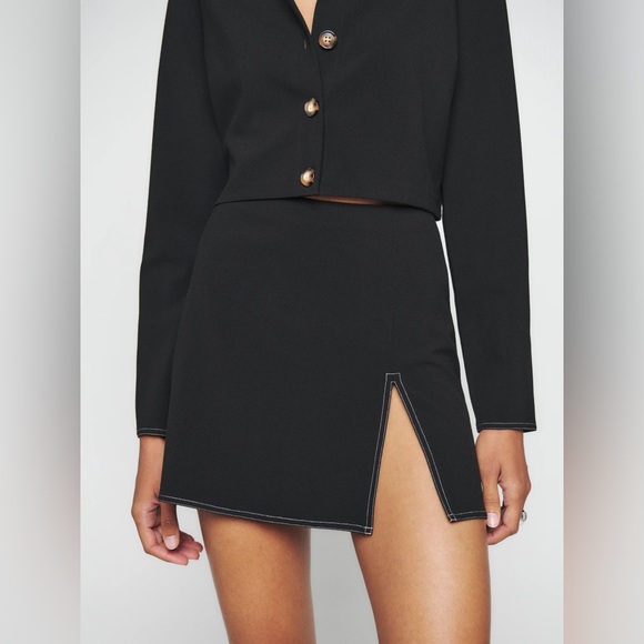 Reformation Black Wayne Two Piece 0 NWT - Picture 4 of 6